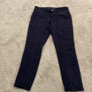 WHBM Straight cropped Jean pant in navy